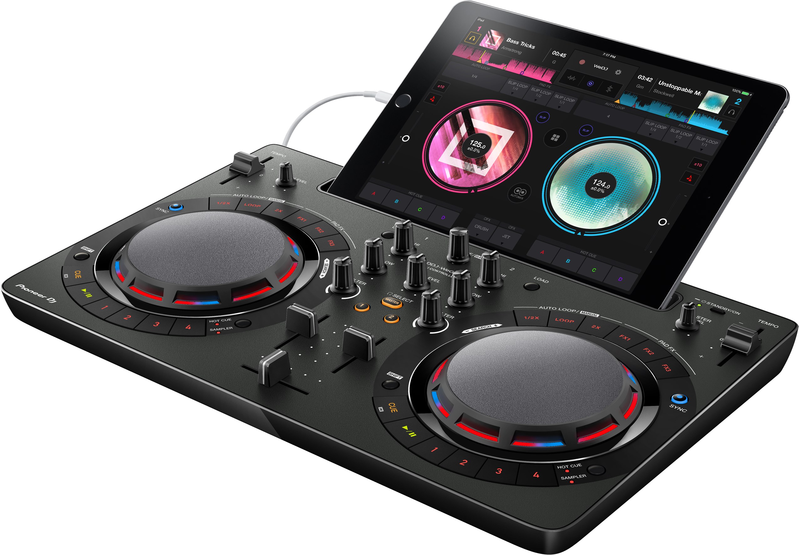 先锋 Pioneer DJ控制器 DDJ-WeGo4 黑色