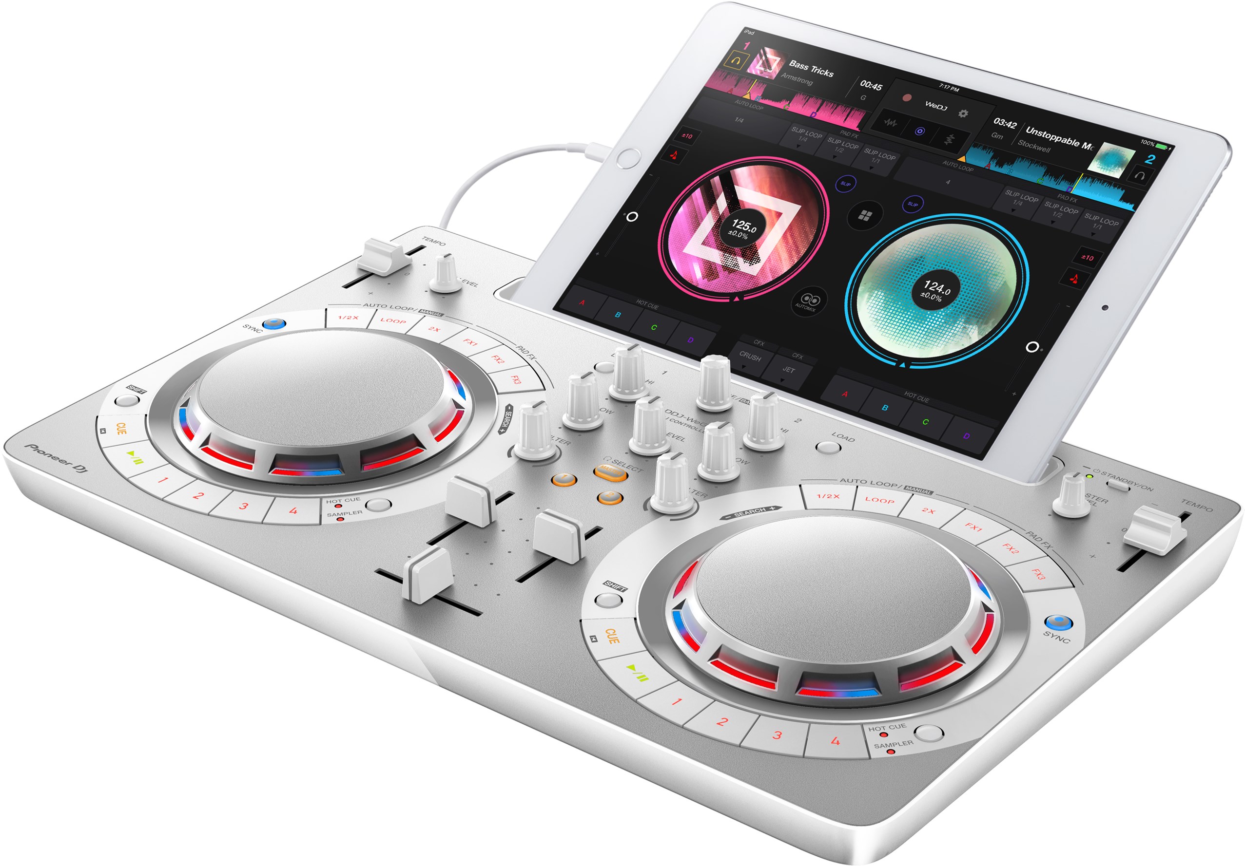 先锋 Pioneer DJ控制器 DDJ-WeGo4 白色