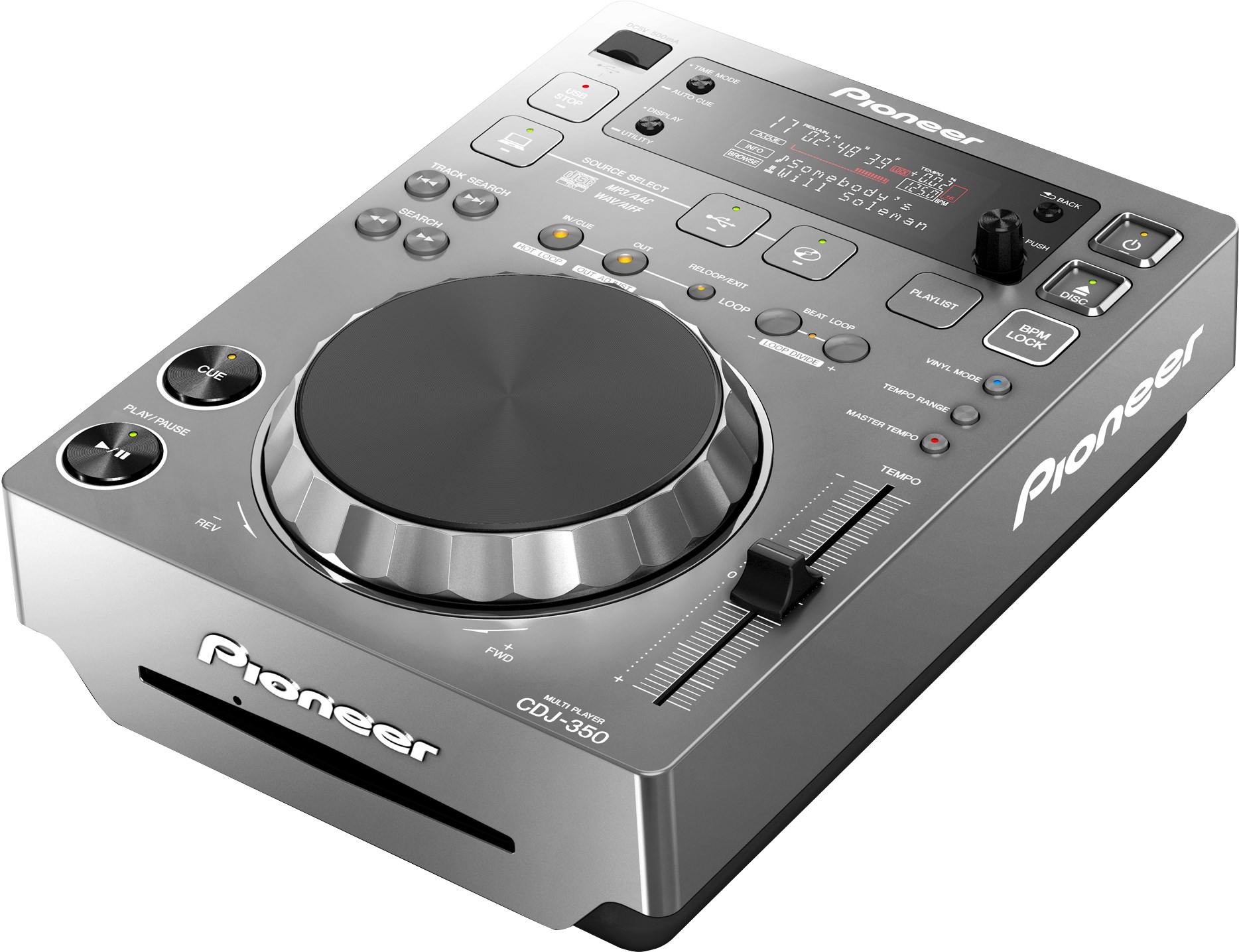 先锋(Pioneer)CDJ-350-S 专业DJ打碟机 DJ播放器 rekordbox-ready数字卡座（银色）