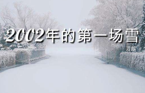 刀郎的2002年的第一场雪