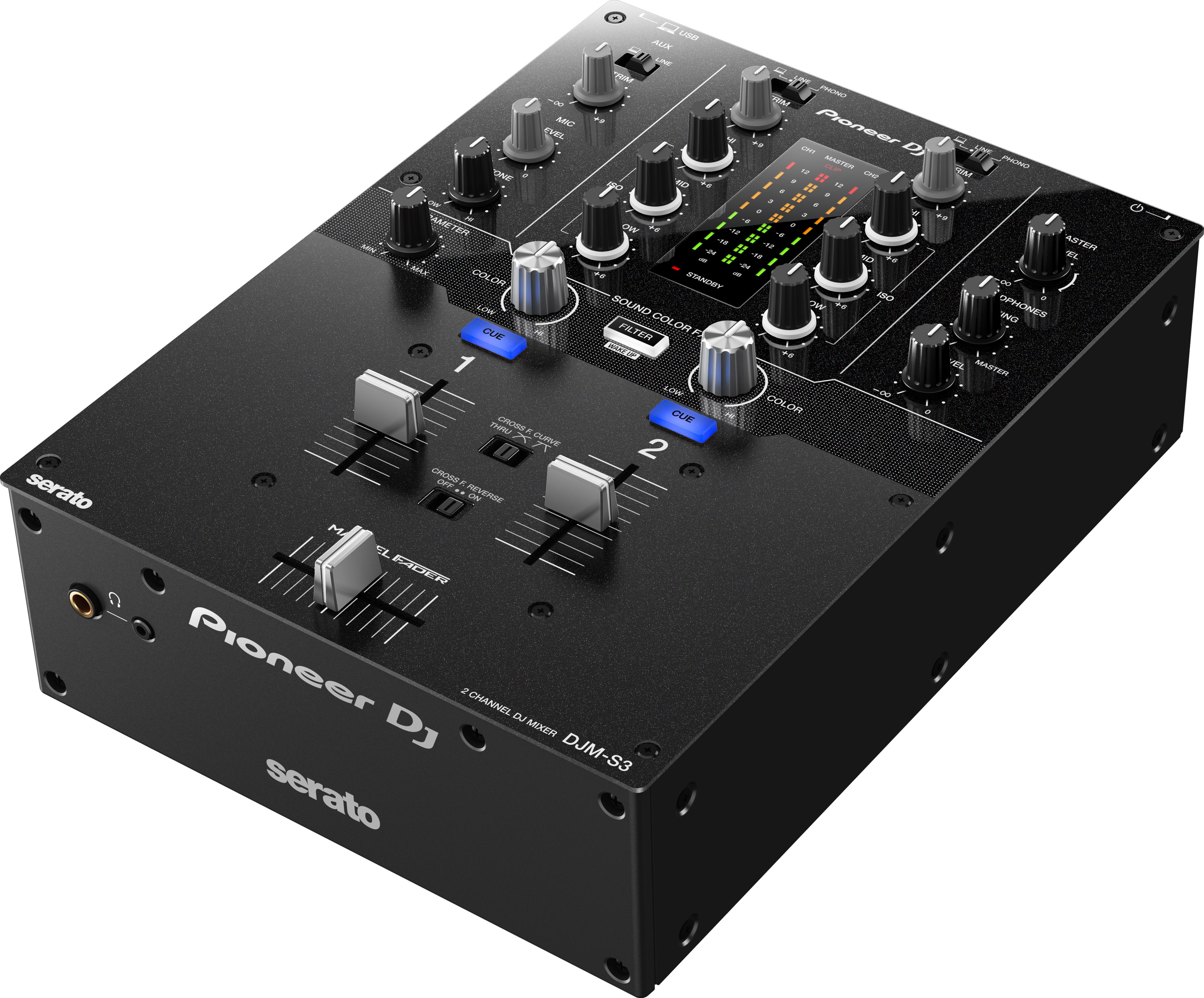 DJ设备 Pioneer Pro DJ - DJM-S3 适用于Serato DJ Pro的双声道调音台